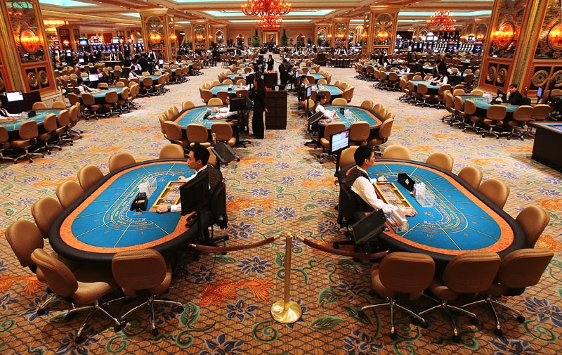 игровой зал в казино Venetian Macao