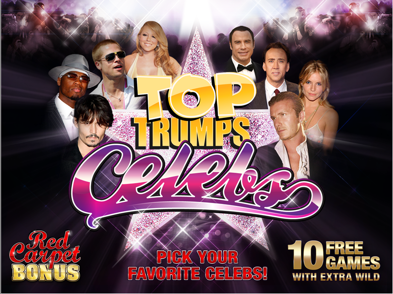 Игровой автомат Top Trumps Celebs от Playtech