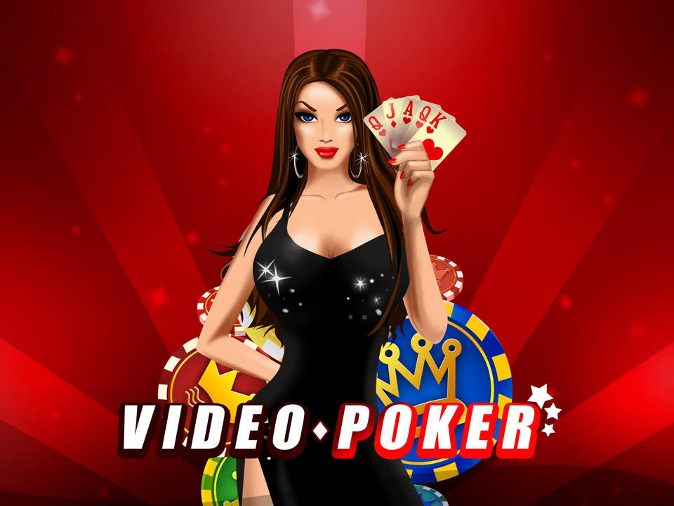 Нарисованная фигуристая девушка в черном платье держит в руках карты и есть надпись