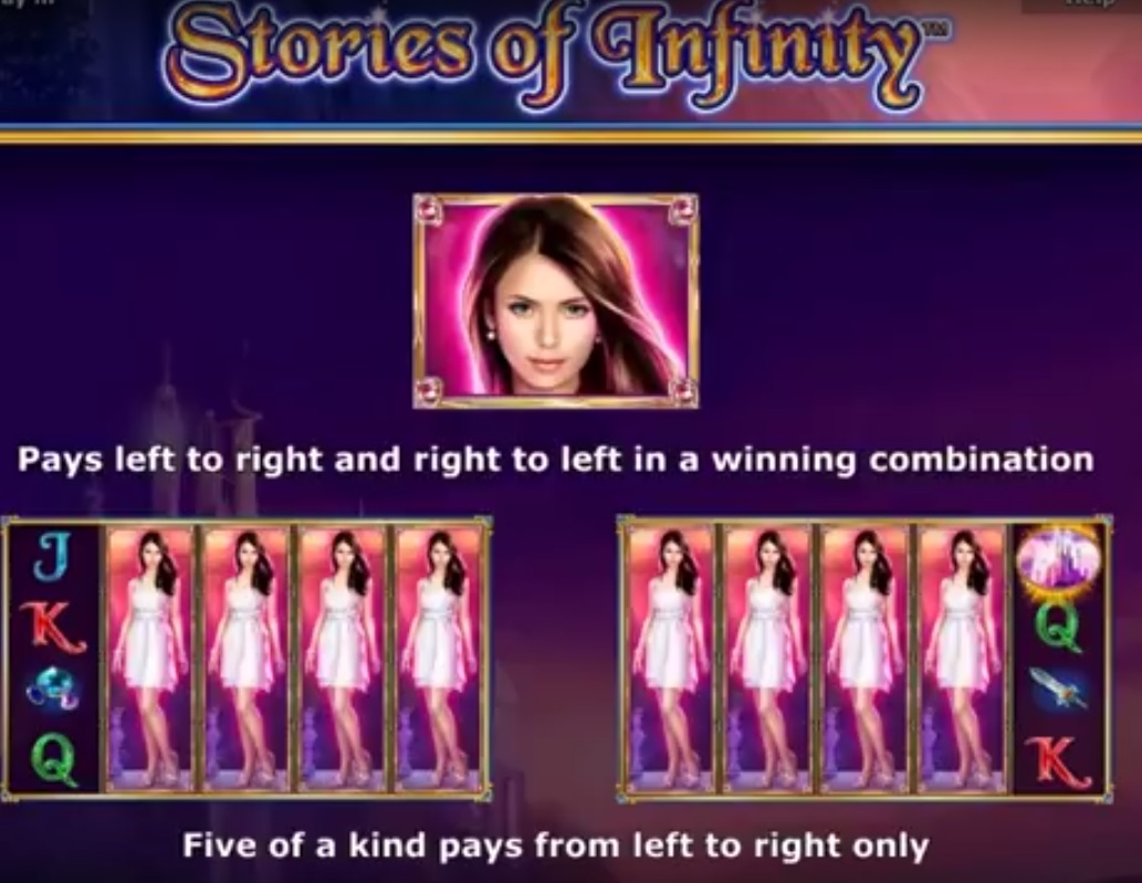 Скриншот бонусной игры на слоте Stories of Infinity от Novomatic