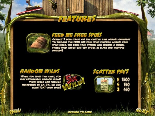 фриспины слота Оно прибыло с Венеры