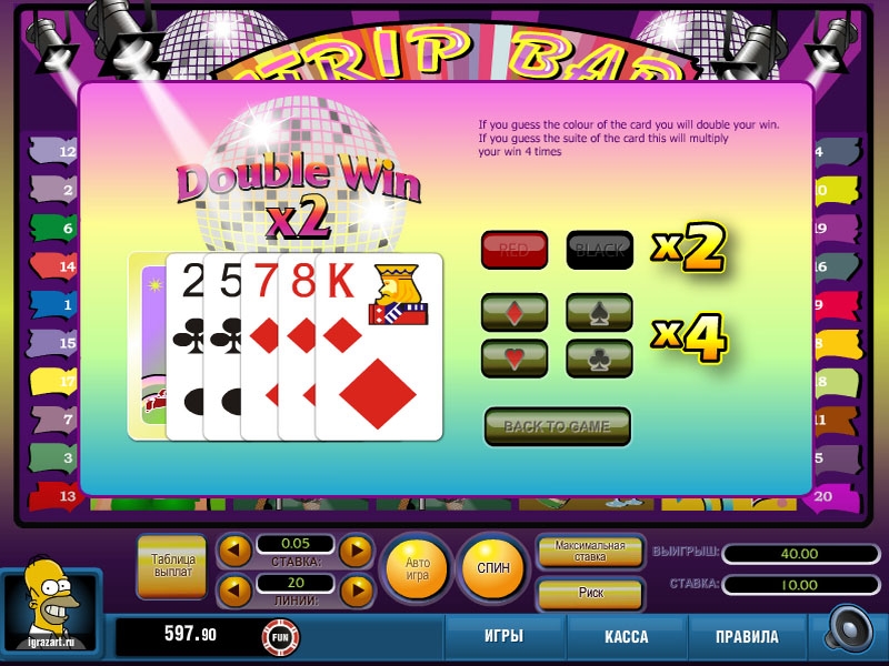 риск игра слота Стрип-бар