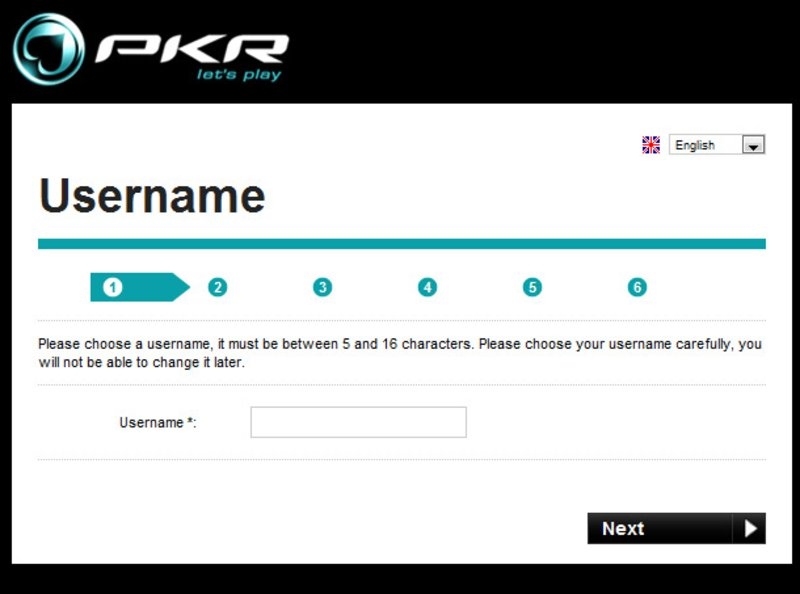 Username в покер-руме PKR