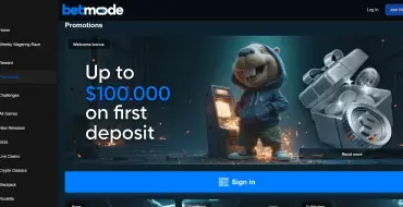 100% up to $100,000 on your first deposit at Betmode: Онлайн казино Betmode