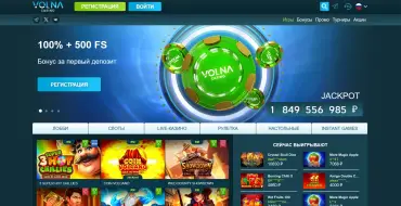 First deposit bonus at VOLNA: +100% and up to 500 freespins: Онлайн казино VOLNA