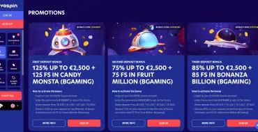Welcome package up to €7,500 and 285 free spins at Evospin: Онлайн казино Евоспин