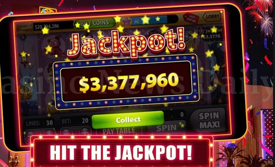 Счастливый момент выигрышного джек-пота