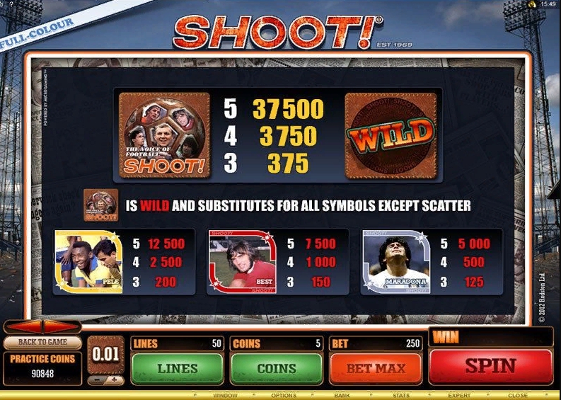 Игровой автомат Shoot! (Бей!)