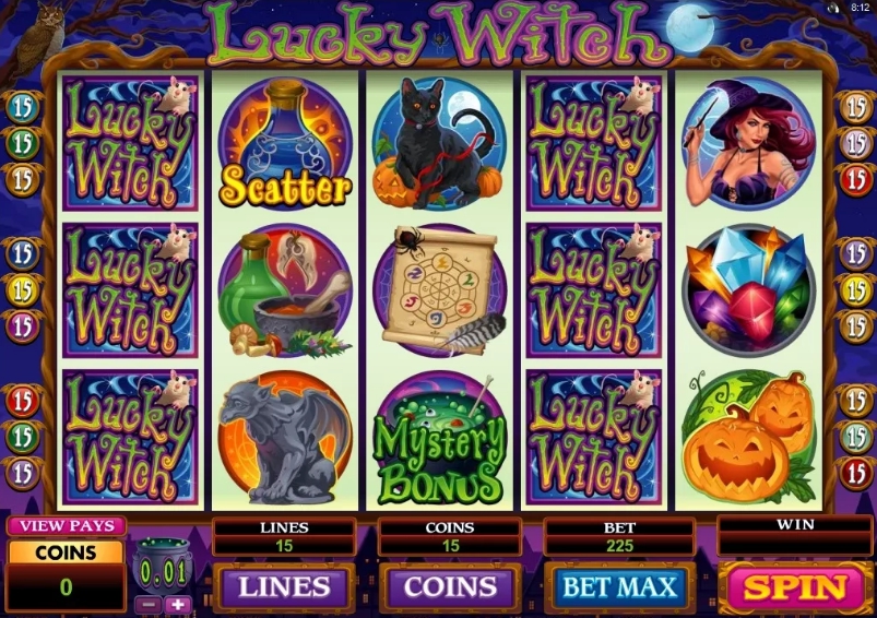 символы слота Удачливая ведьма