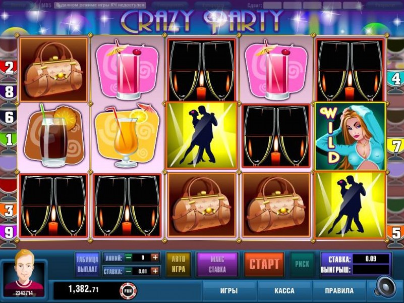 демо игра слота Crazy Party