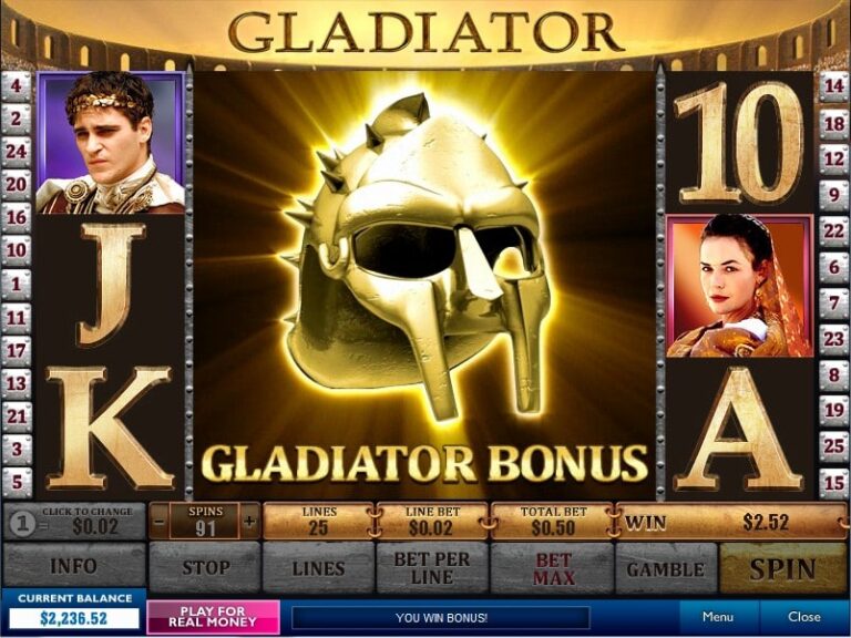 Игровой автомат Gladiator - Jackpot Bonus