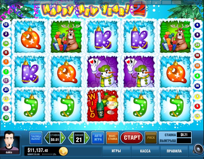 Игровой автомат Happy New Year от Microgaming