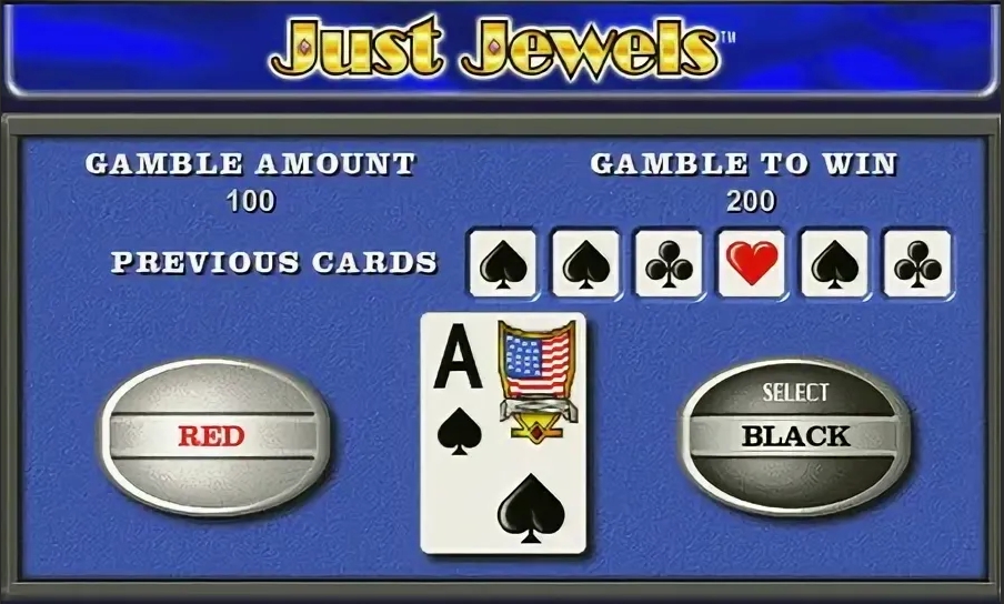 игра на риск в слоте Just Jewels