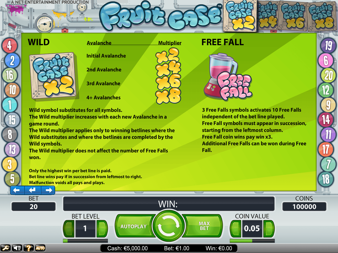 бонусный раунд видеослота Фруктовое дело