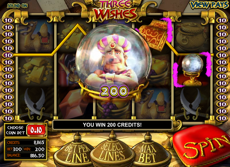 Игровой автомат Three Wishes от Betsoft