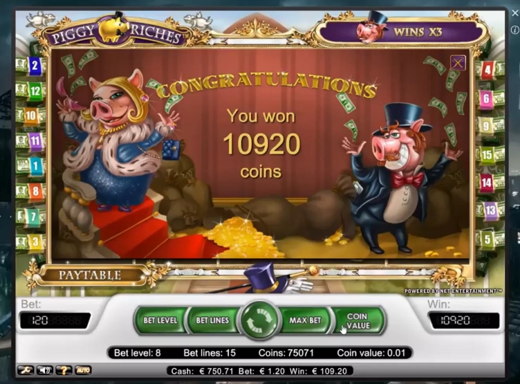 призовой раунд слота Поросячье богатство