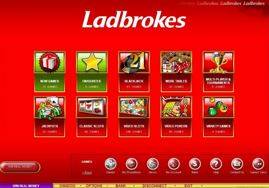 игровые разделы казино Ледбрукс