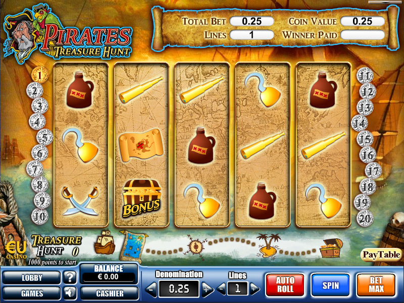 символы слота Pirates - Treasure Hunt