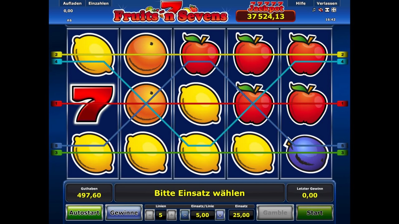 символы слота Фрукты и семерки