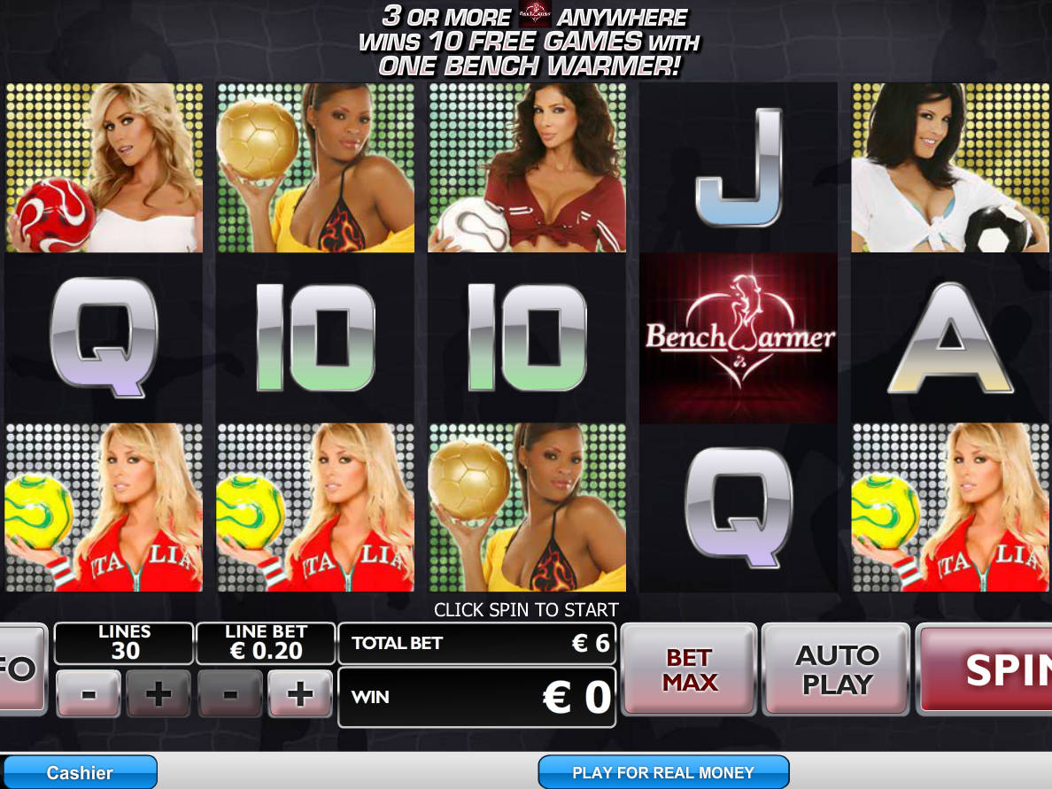Символы слота Benchwarmer Football girls