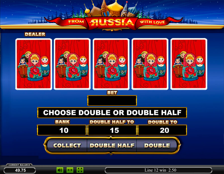 игра на риск видеослота From Russia With Love