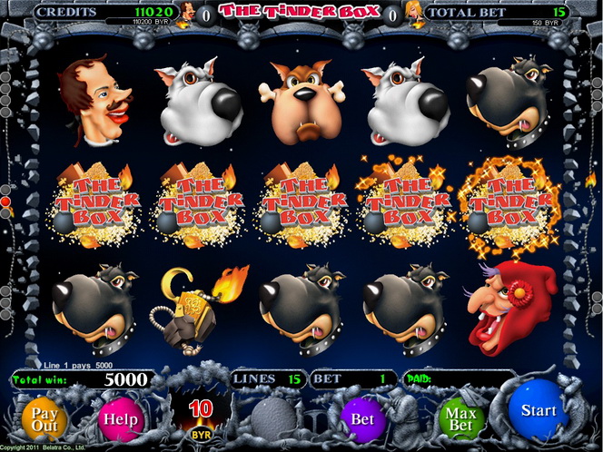 бонус игра в слоте The Trinder Box