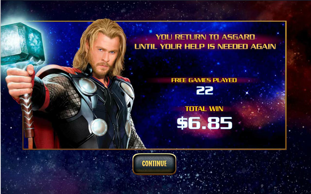 Игровой автомат Thor: The Mighty Avenger (Тор: Могущественный мститель)