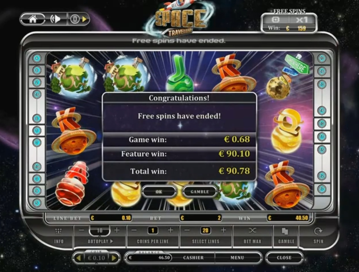 фриспины игрового автомата Космические путешественники