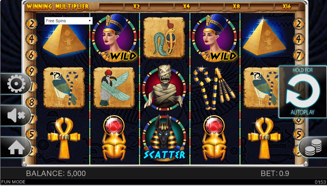 устройство автомата Egypt Adventures