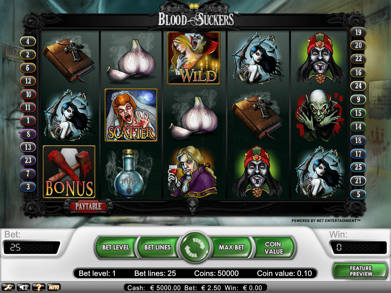 Устройство и процесс игры на слоте Кровопийцы