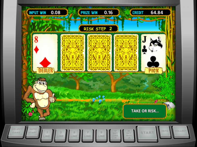 бонус игра в автомате Обезьянки