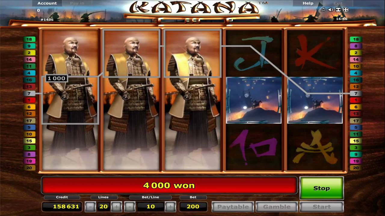 символы игрового автомата Катана