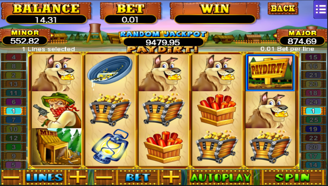 Джекпот игрового автомата Pay Dirt