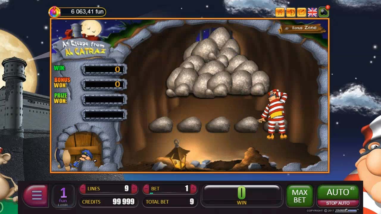 призовой раунд слота An Escape From Alcatraz