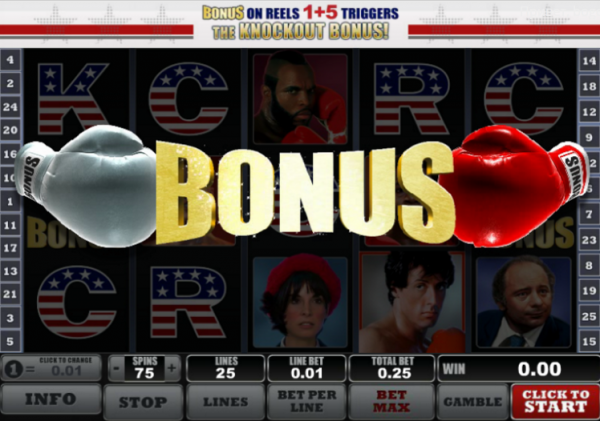 бонусные игры слота Рокки