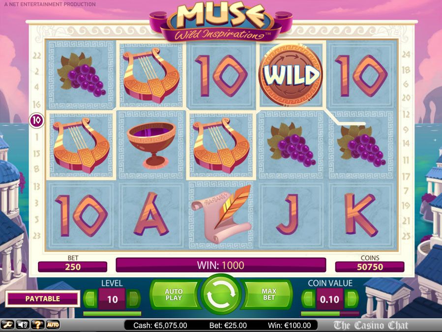 Символы игрового автомата Muse: Wild Inspiration