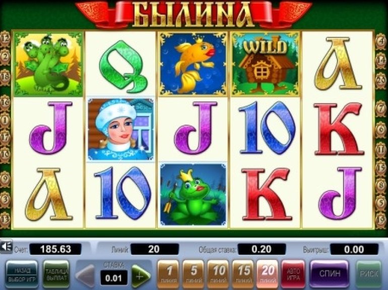 Устройство игрового автомата Былина