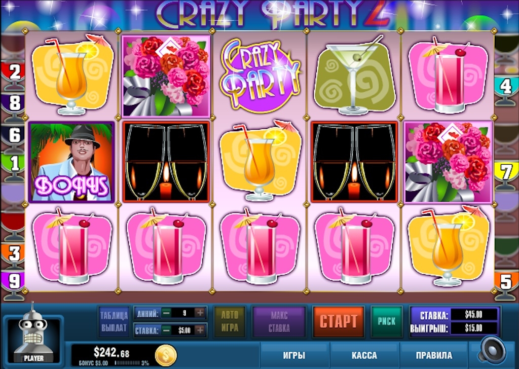 игровой процесс слота Crazy Party