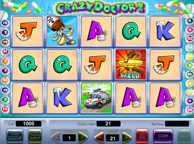 игровой автомат Crazy Doctor
