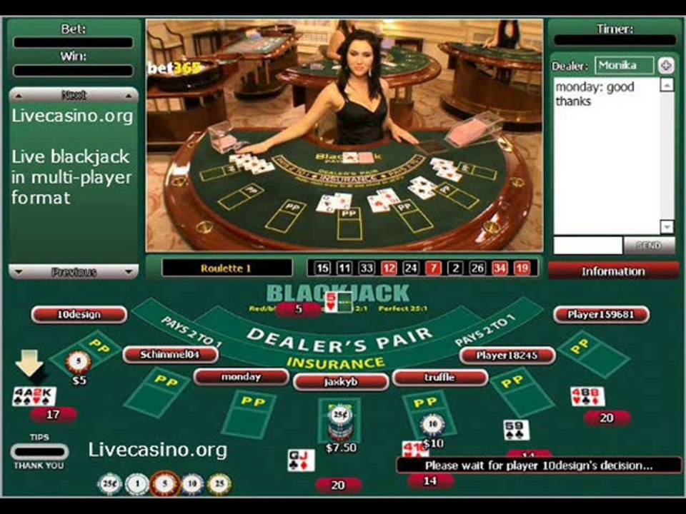 блэкджек с живым дилером в онлайн казино