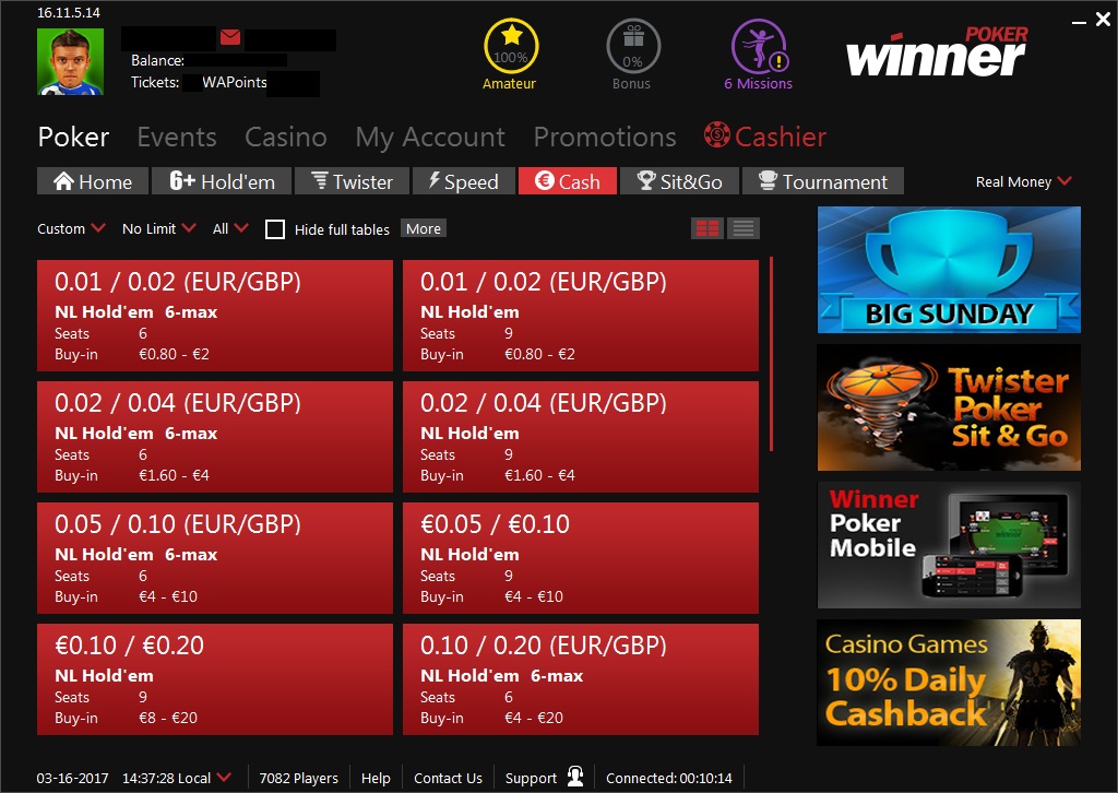 покерные турниры в WinnerPoker