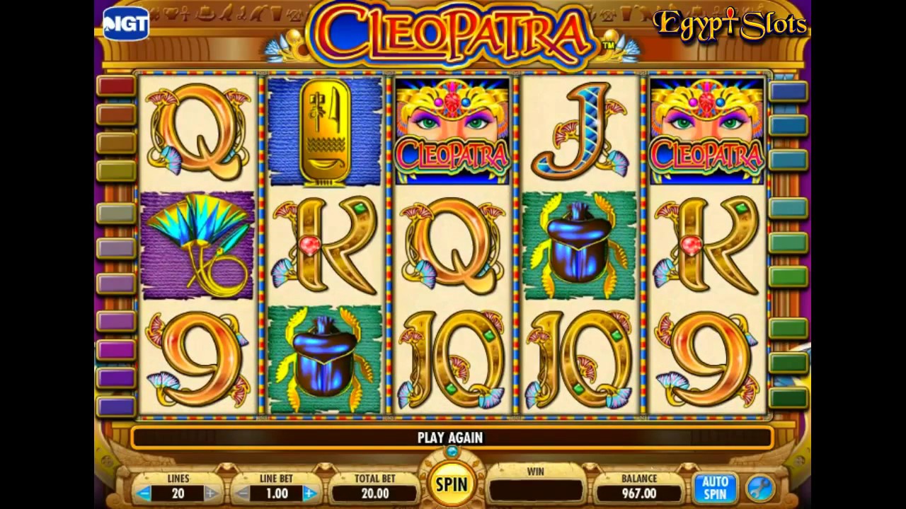 размер ставок в игровом автомате Клеопатра