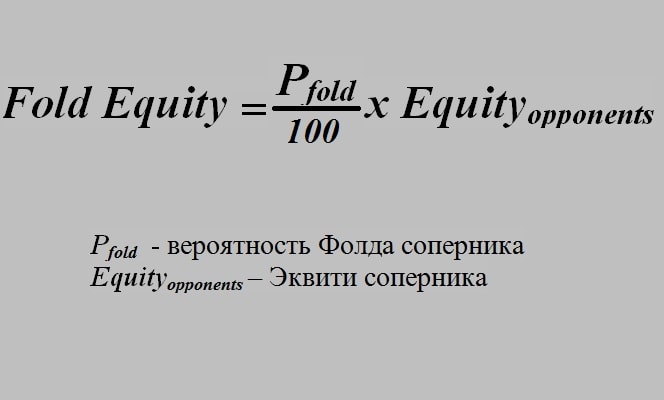 Формула расчета фолдаэквити соперника в покере