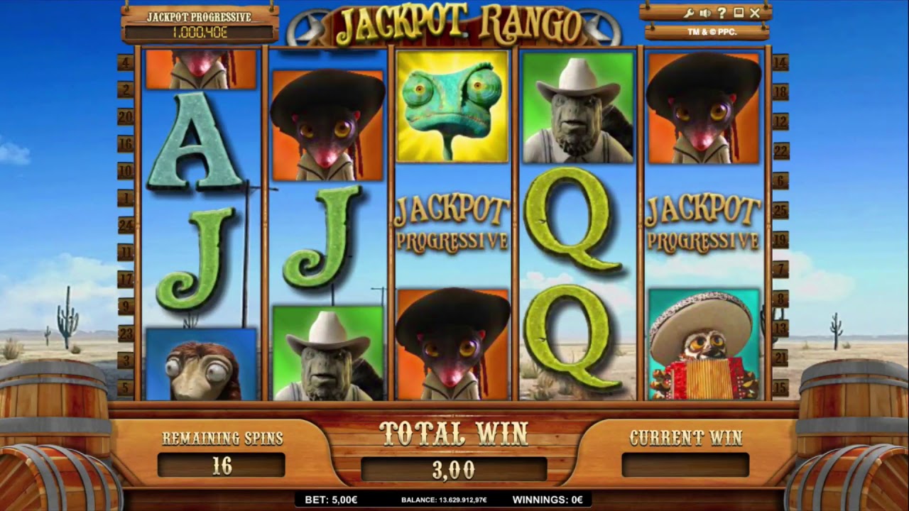 прогрессивный джекпот игрового автомата Rango