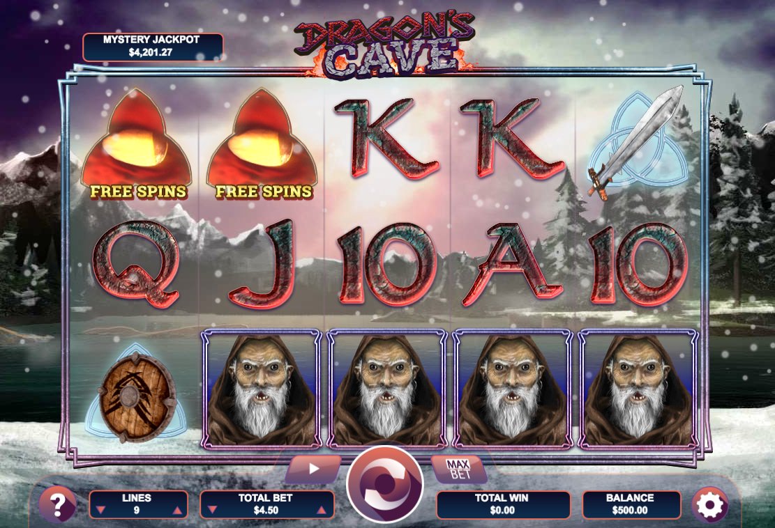 символы видеослота Пещера Дракона