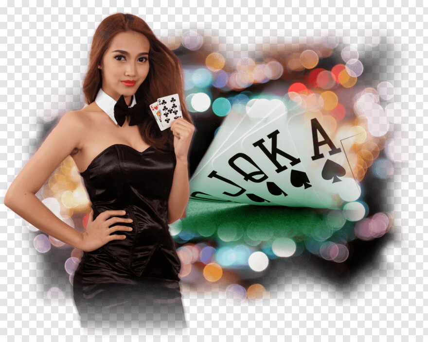 Казино покер, девушка на белом фоне