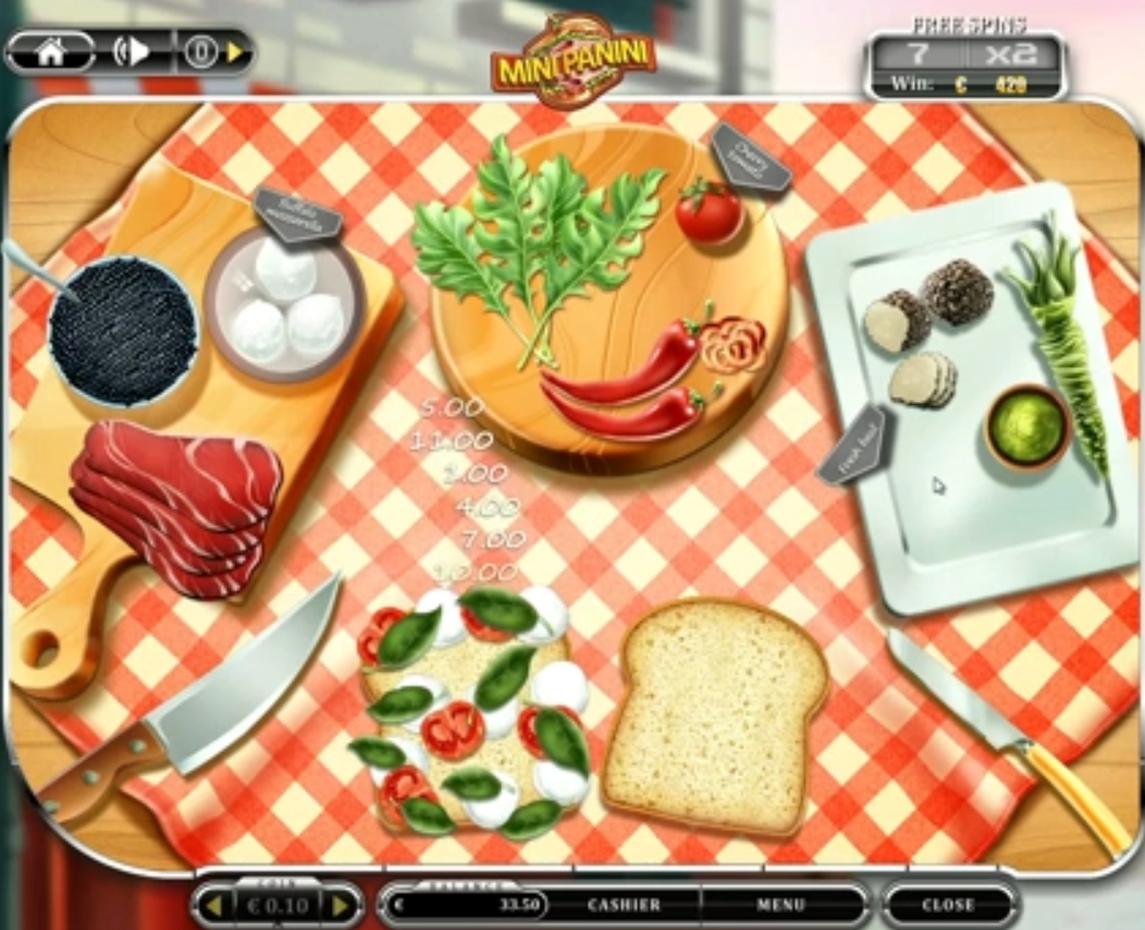 призовой раунд слота Мини Панини