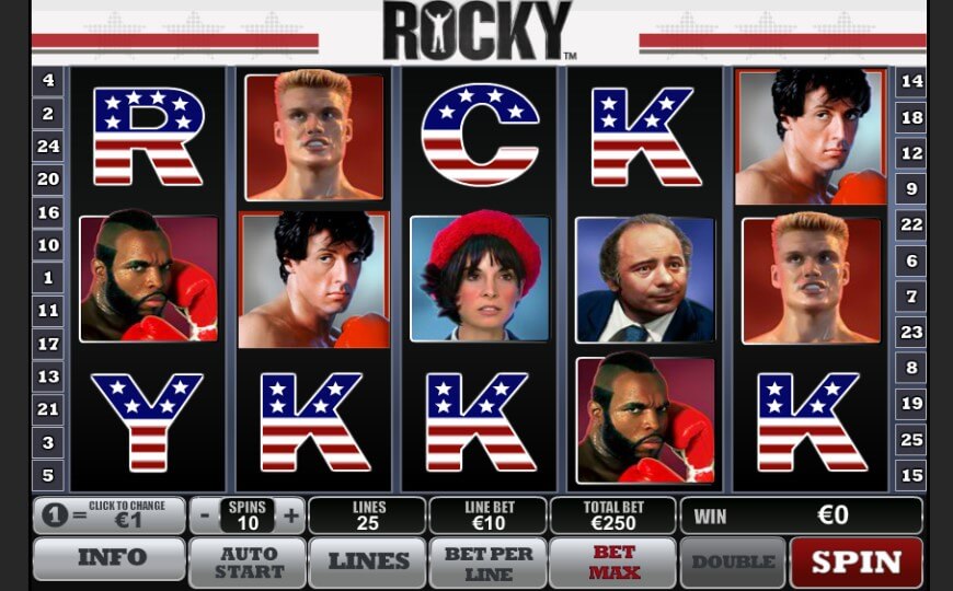 Игровой автомат Rocky от Playtech