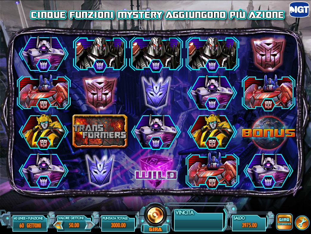 Бонусные игры видеослота Transformers: Battle for Cybertron