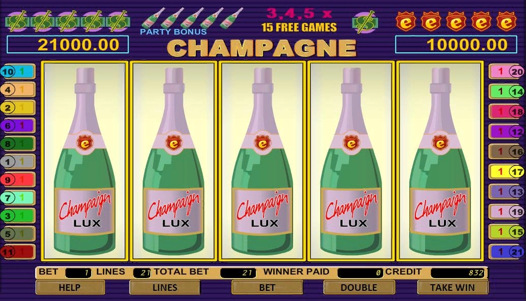 Игровой автомат Champagne от MegaJack